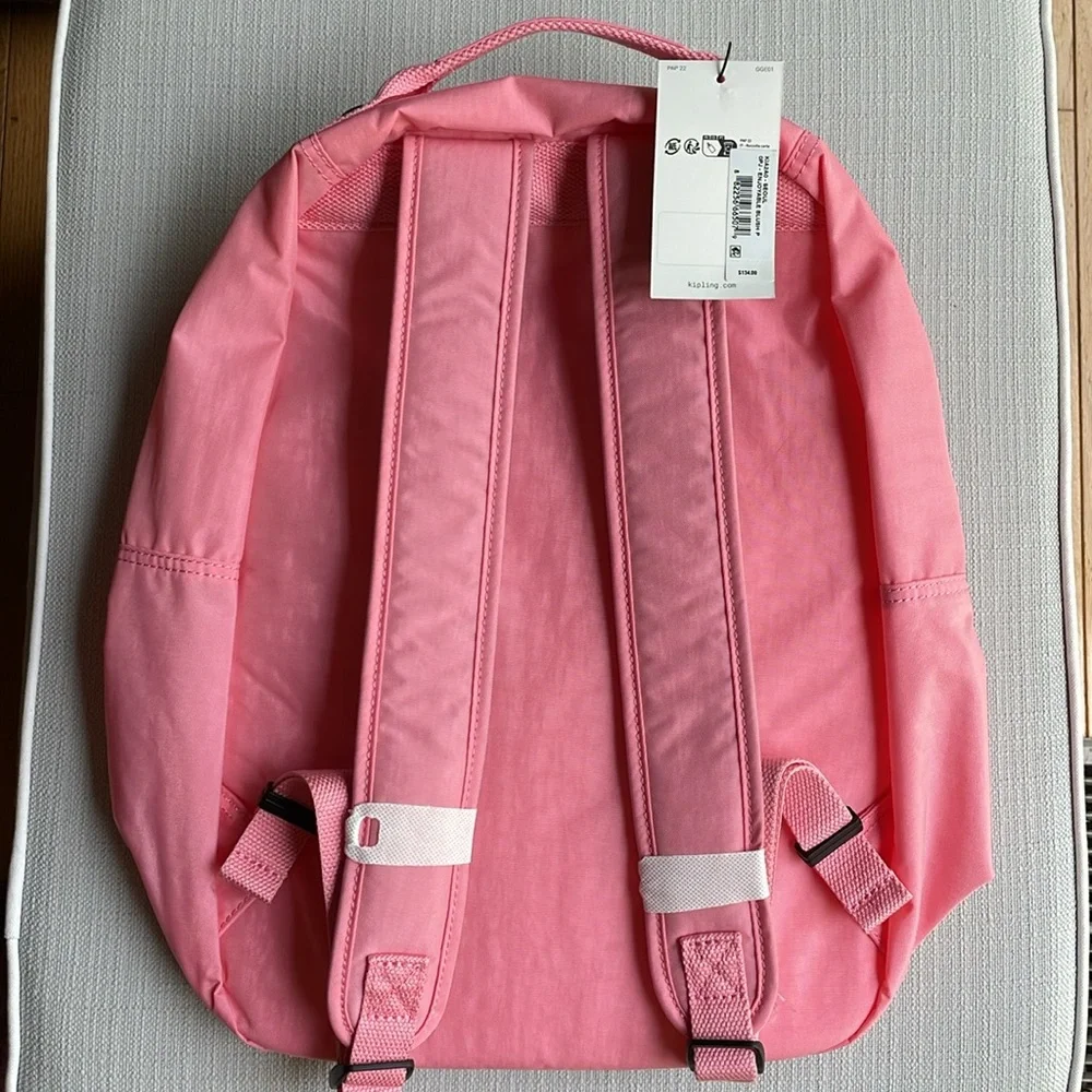 NWT Kipling Seoul Large Laptop Backpack - Enjoyable Blush Pink